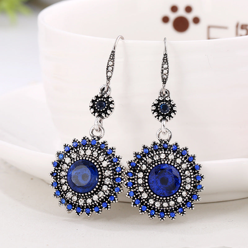 Bohemian Ethnic Style Earrings - Sunflower Design Earrings