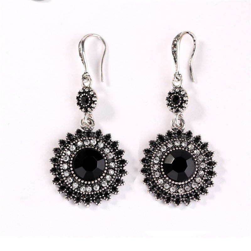 Bohemian Ethnic Style Earrings - Sunflower Design Earrings