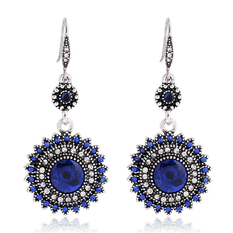 Bohemian Ethnic Style Earrings - Sunflower Design Earrings