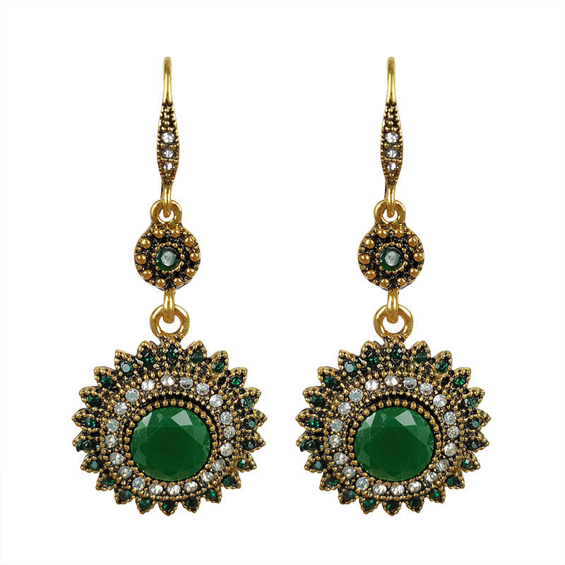 Bohemian Ethnic Style Earrings - Sunflower Design Earrings