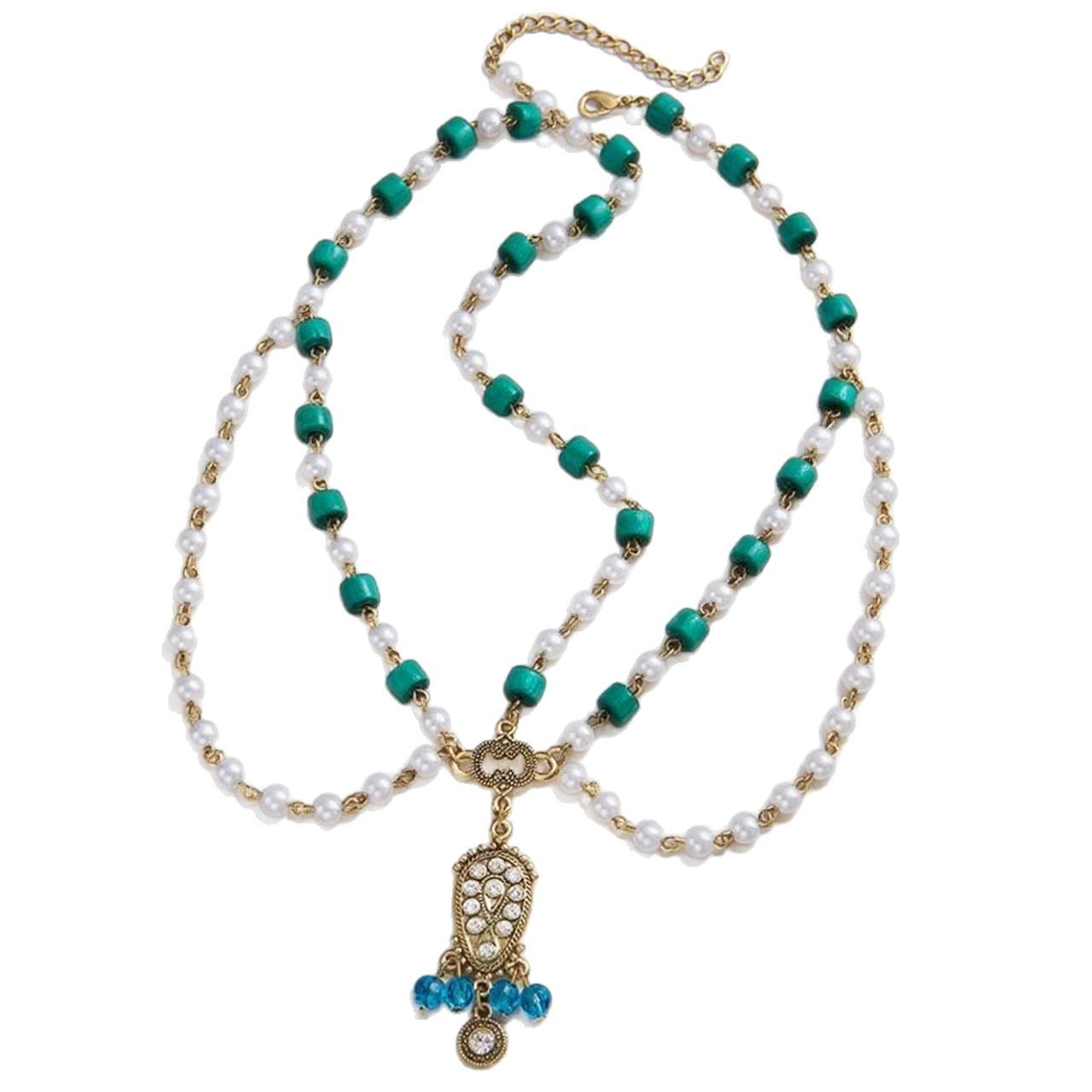 Bohemian Ethnic Style Beaded Multi - layered Head Chain