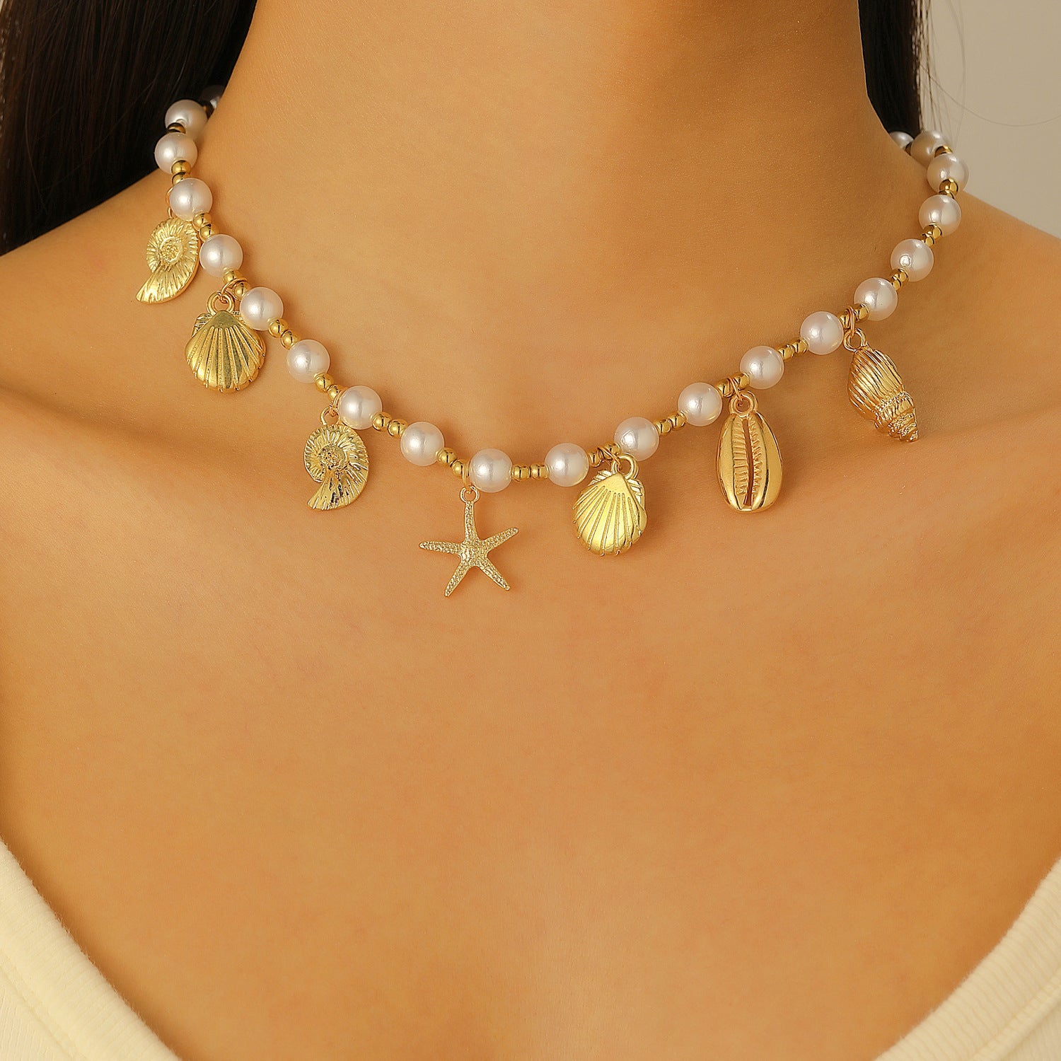 Boho Shell & Pearl Necklaces - Handmade Beach Jewelry for Women