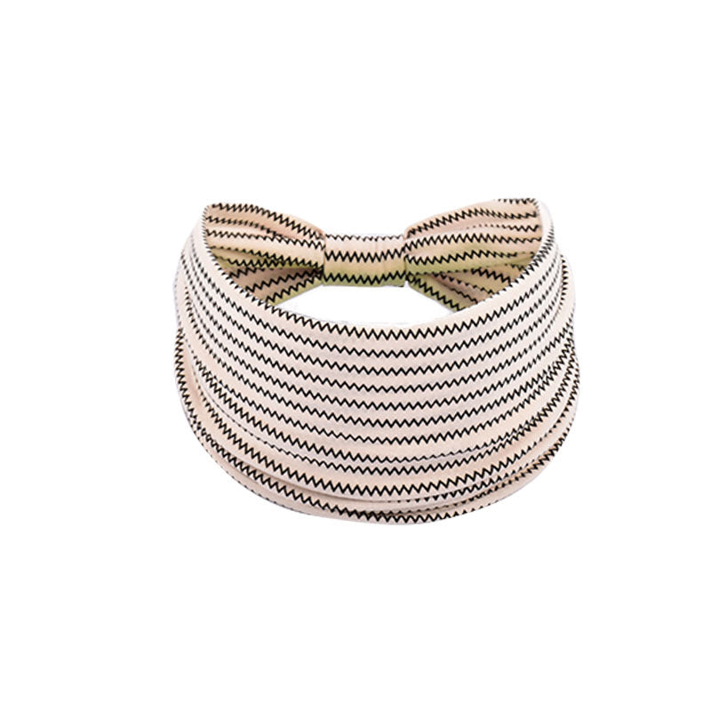 Bohemian Women's Wide Cotton Elastic Headband - Sweat - Wicking Athletic Hair Band, Sweat - Absorbing Cotton Headwrap for Sports