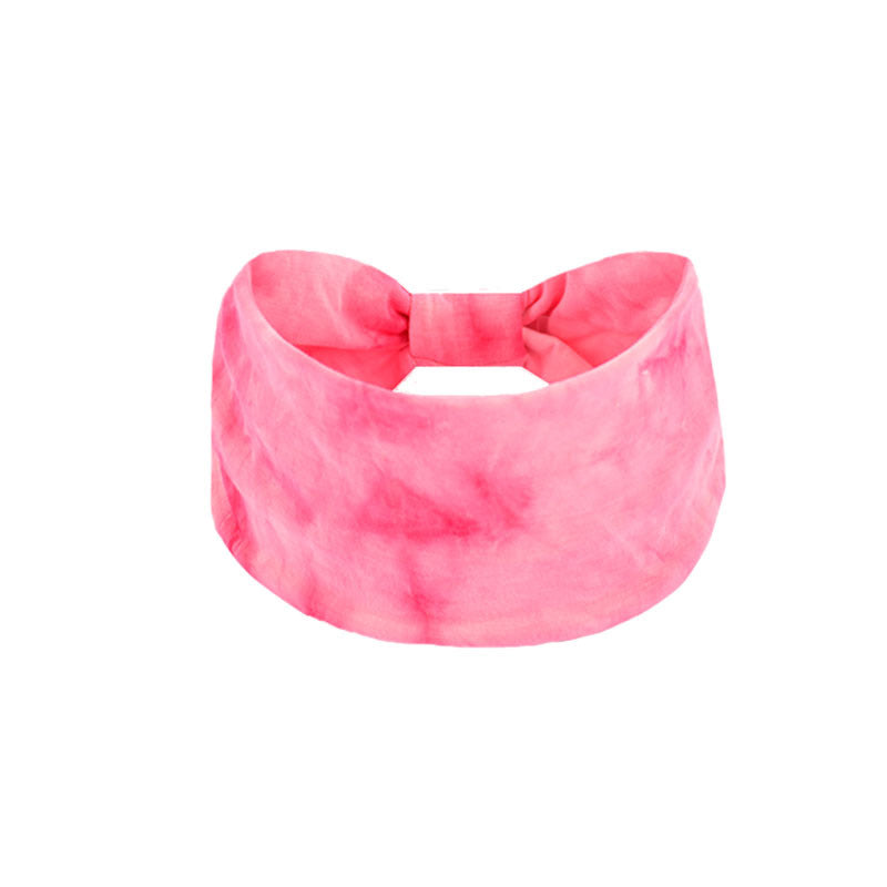 Bohemian Women's Wide Cotton Elastic Headband - Sweat - Wicking Athletic Hair Band, Sweat - Absorbing Cotton Headwrap for Sports