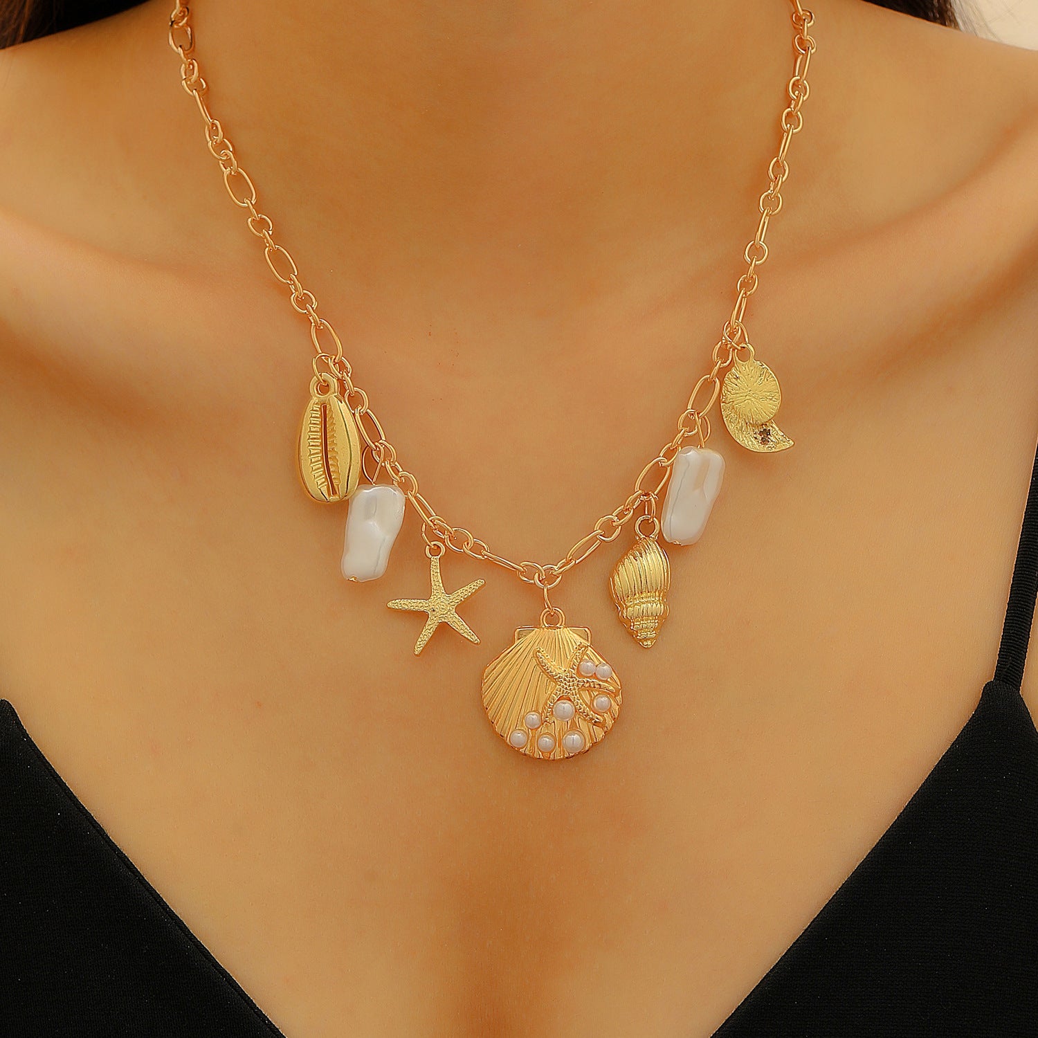 Boho Shell & Pearl Necklaces - Handmade Beach Jewelry for Women