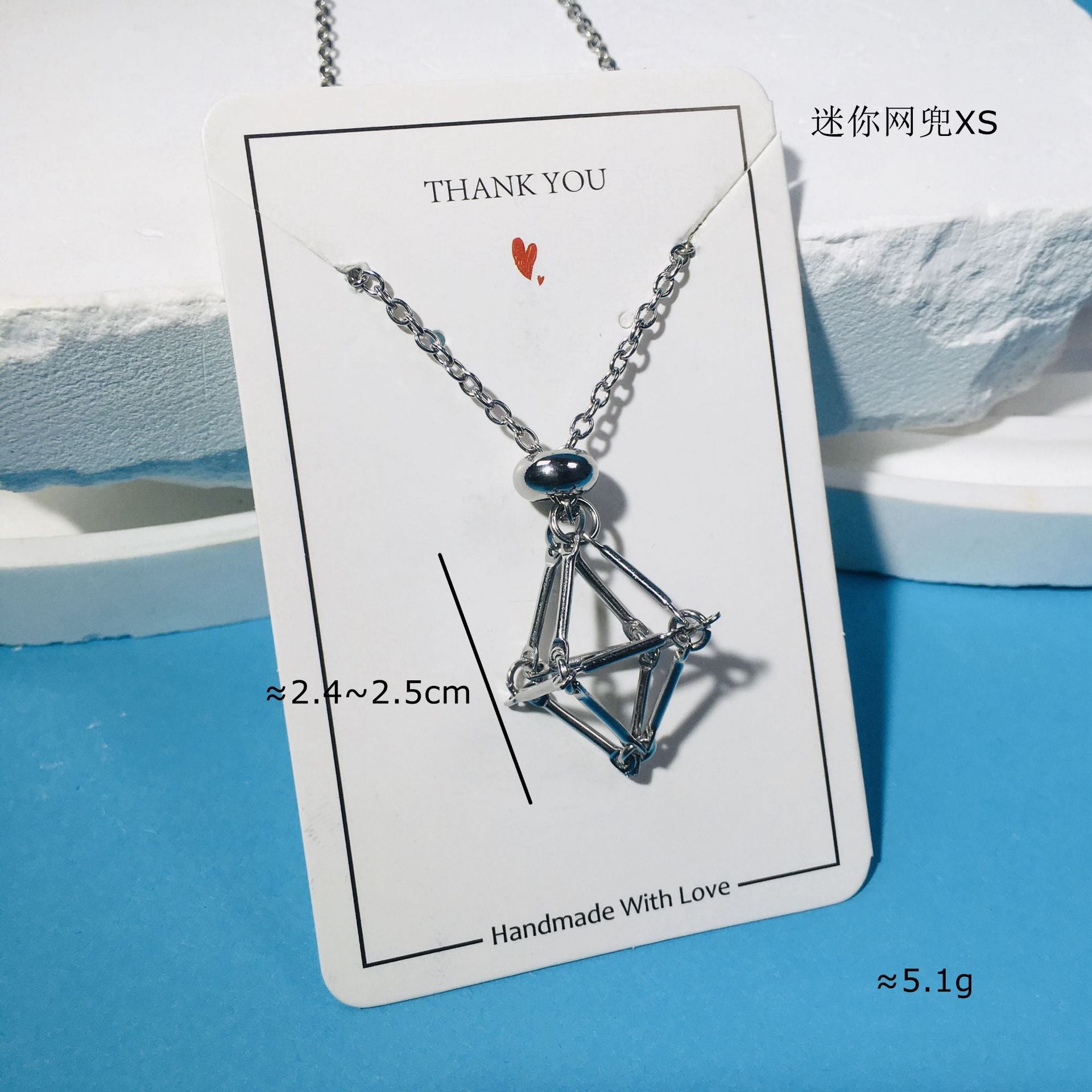Natural Crystal Vine Diamond-Drop Pendant Necklace (Niche Design)