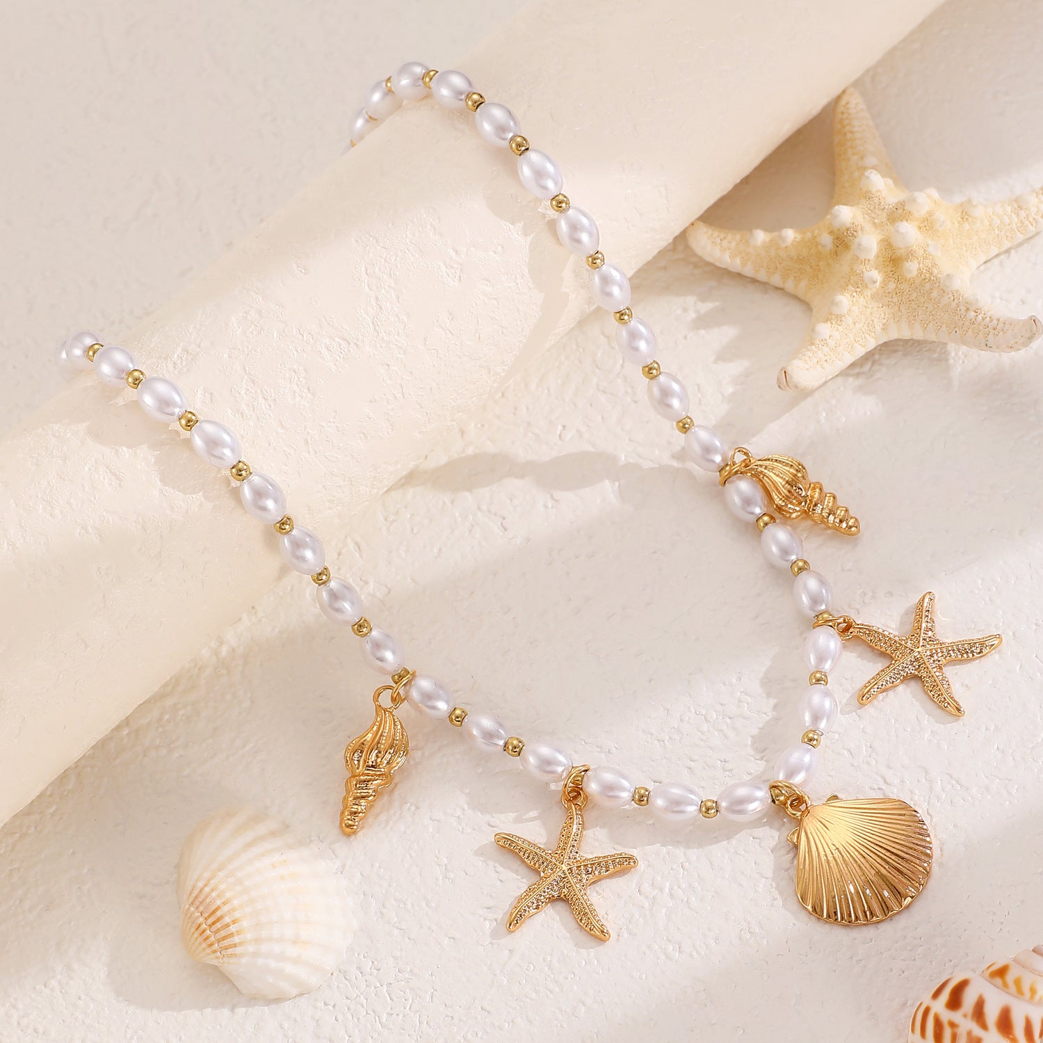 Boho Shell & Pearl Necklaces - Handmade Beach Jewelry for Women